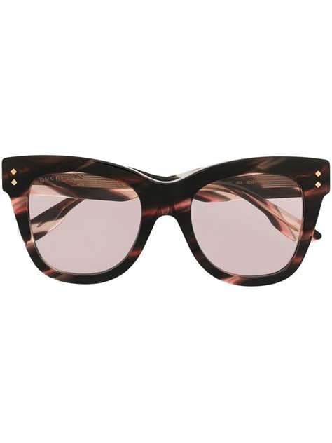 gucci ladies sunglasses tortoise shell|55mm cat eye sunglasses Gucci.